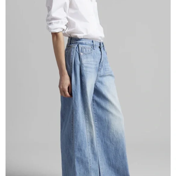 The Frankie Shop Light Blue Flare Jeans - Picture 3 of 8